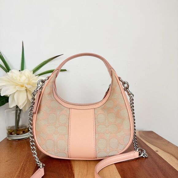 NWT Coach Carmen Mini Crossbody In Signature Jacquard - Picture 2 of 9